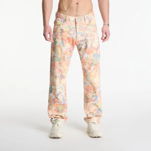 PLEASURES Jeans PLEASURES Stickers Straight Leg Jeans Multi 34