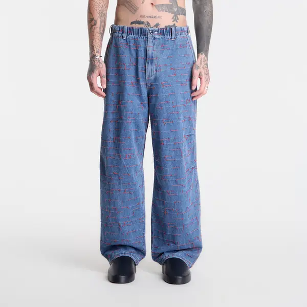 PLEASURES Jeans PLEASURES Strokes Denim Parachute Pants Indigo XL