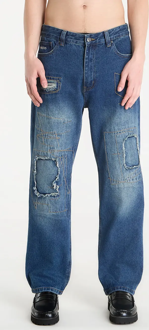 Wasted Paris Jeans Wasted Paris M Ripped Manc Faded Washed Blue 30