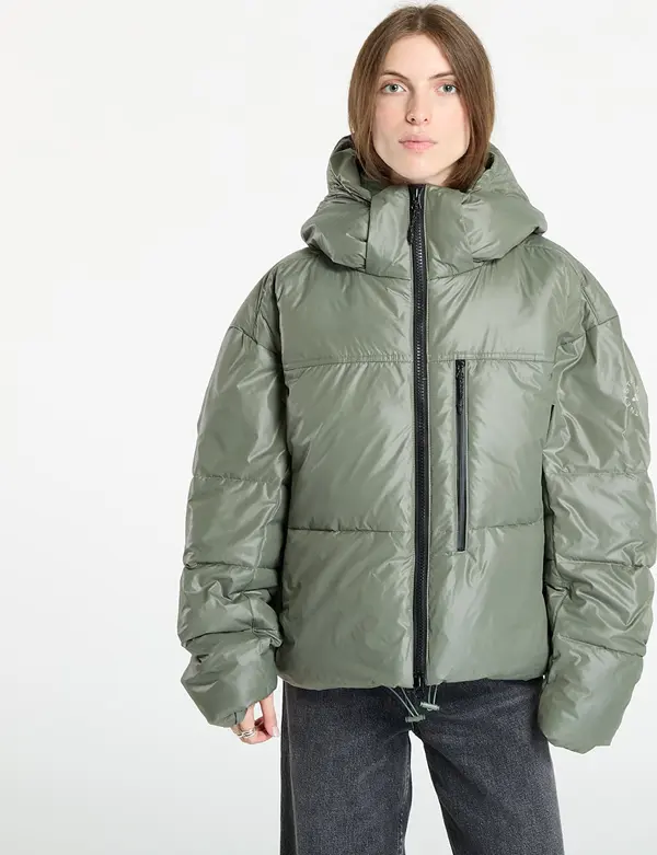 adidas Performance Jopica adidas by Stella McCartney Short Padded Winter Jacket Stone Green L
