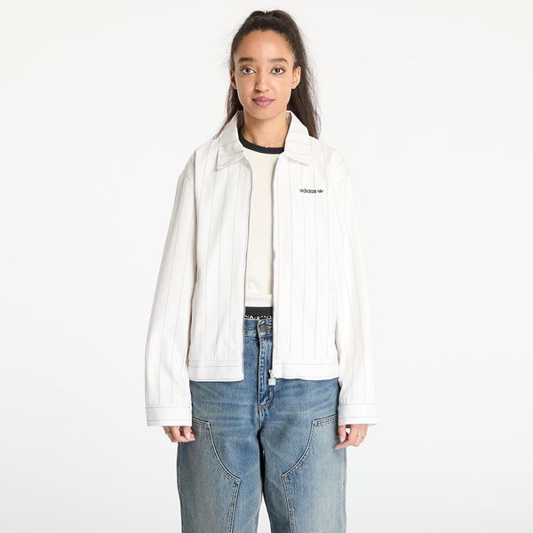 adidas Originals Jopica adidas Pinstripe Harrington Jacket White/ Off White/ Night Indigo XS