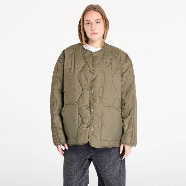 adidas Originals Jopica adidas Quilted Liner Jacket Olive Strata L