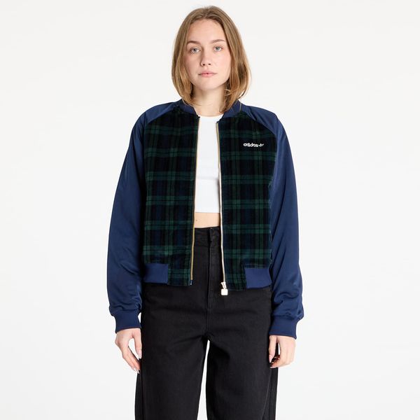 adidas Originals Jopica adidas Tartan Jacket Night Indigo/ Black/ Green L