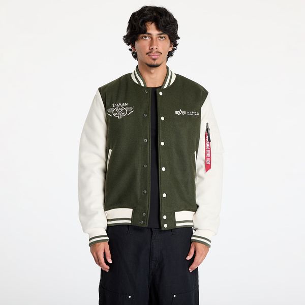 Alpha Industries Inc. Jopica Alpha Industries Varsity Air Force Jacket Dark Olive M