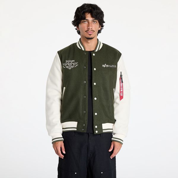 Alpha Industries Inc. Jopica Alpha Industries Varsity Air Force Jacket Dark Olive XL