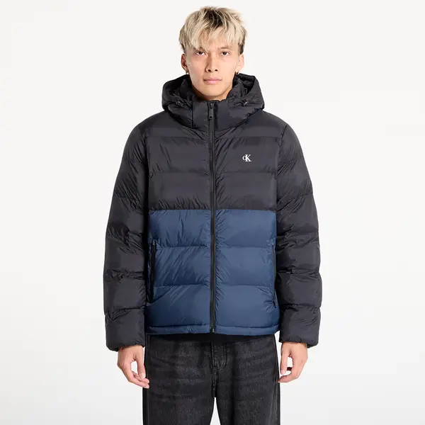 Calvin Klein Jopica Calvin Klein Jeans Ls Nylon Color Bock Jacket Black L