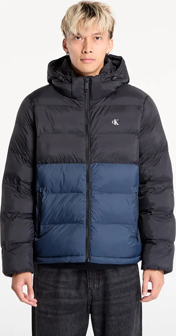 Calvin Klein Jopica Calvin Klein Jeans Ls Nylon Color Bock Jacket Black M