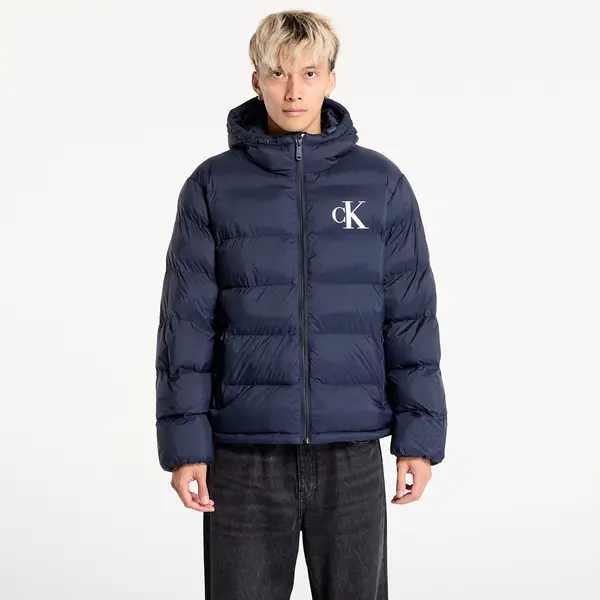 Calvin Klein Jopica Calvin Klein Jeans Ls Nylon Monogram Puff Jacket Blue XL