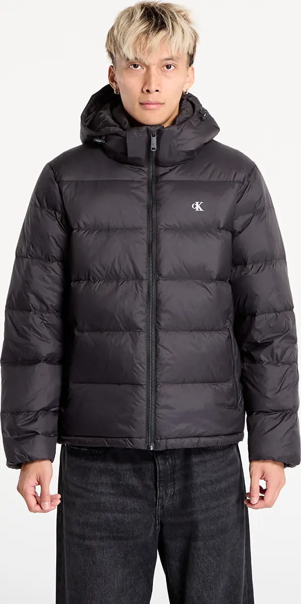 Calvin Klein Jopica Calvin Klein Jeans Ls Nylon Zip Off Hooded Jacket Black M