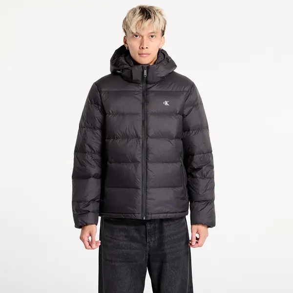 Calvin Klein Jopica Calvin Klein Jeans Ls Nylon Zip Off Hooded Jacket Black XL