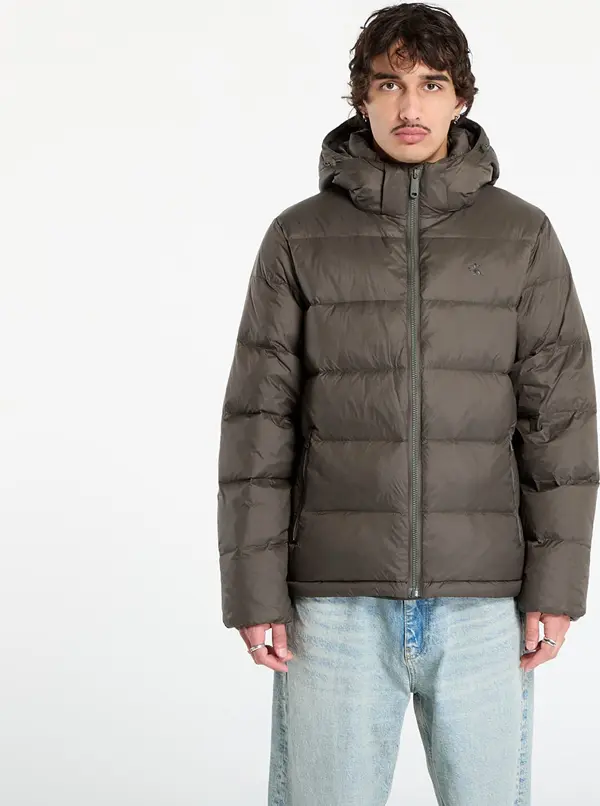 Calvin Klein Jopica Calvin Klein Jeans Ls Nylon Zip Off Hooded Jacket Grey L