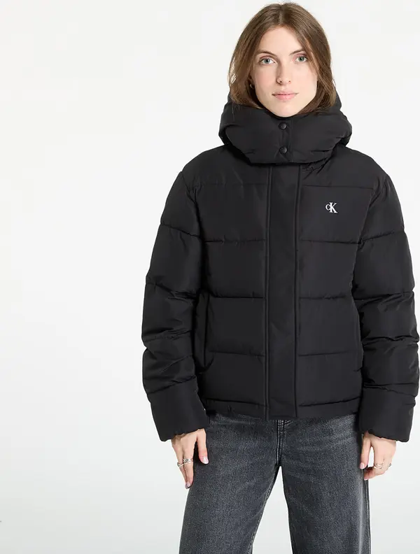 Calvin Klein Jopica Calvin Klein Jeans Matte Monologo Short Jacket Black L