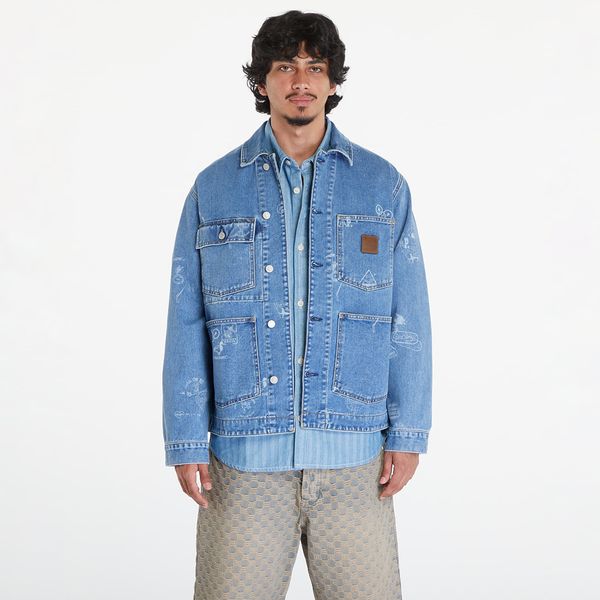 Carhartt WIP Jopica Carhartt WIP Stamp Jacket UNISEX Stamp Print/ Blue Bleached M