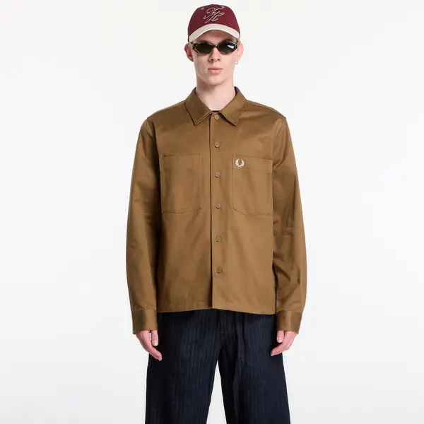 FRED PERRY Jopica Fred Perry Twill Overshirt Brown XL