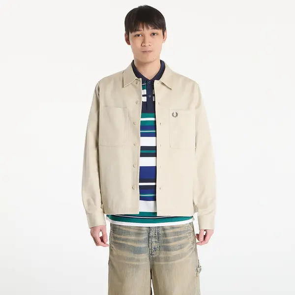 FRED PERRY Jopica FRED PERRY Twill Overshirt Oatmeal M