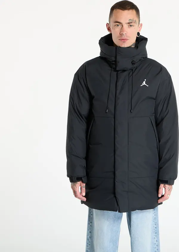 Jordan Jopica Jordan Flight Men's Down Parka Black/ White XS