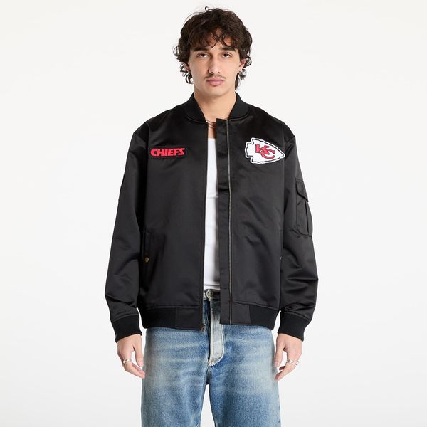 Mitchell & Ness Jopica Mitchell & Ness NFL Team Leader Satin Vintage Logo Chiefs Bomber Black L