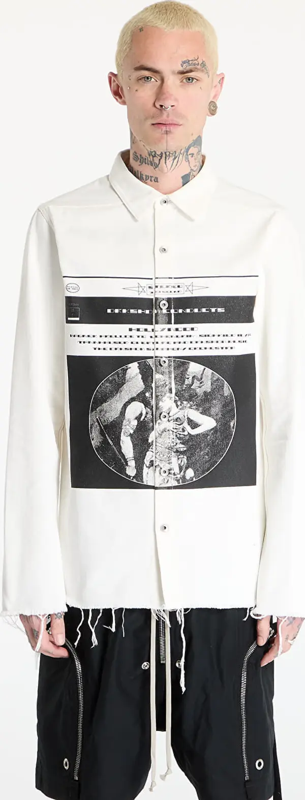 Rick Owens DRKSHDW Jopica Rick Owens DRKSHDW Outershirt Milk/ Black/ Milk M