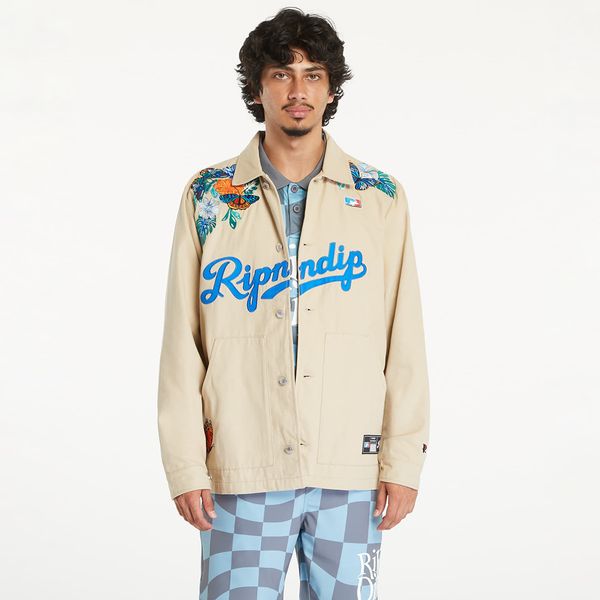 RIPNDIP Jopica RIPNDIP Los Ripndip Twill Coaches Jacket Khaki L