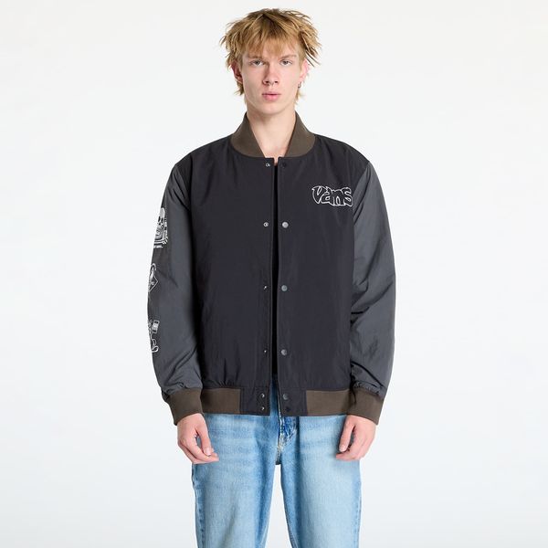 Vans Jopica Vans Crazy Eddy Baseball Jacket Black/ Asphalt L