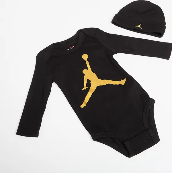 Jordan Jordan JHN L/S Jumpman 6-12M Black/ Gold 6-12 months