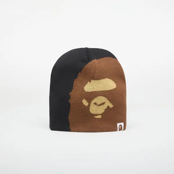 A BATHING APE Kapa A BATHING APE Ape Head Knit Cap Black Universal