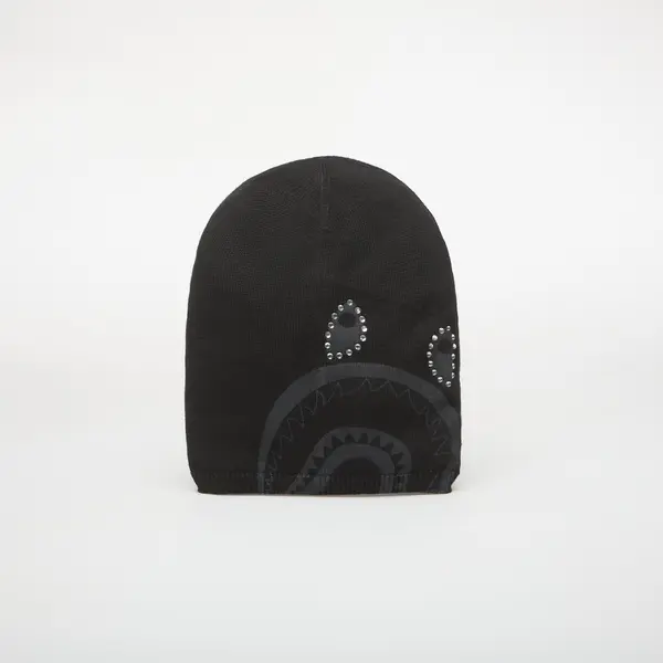 A BATHING APE Kapa A BATHING APE Crystal Shark Knit Cap Black Universal