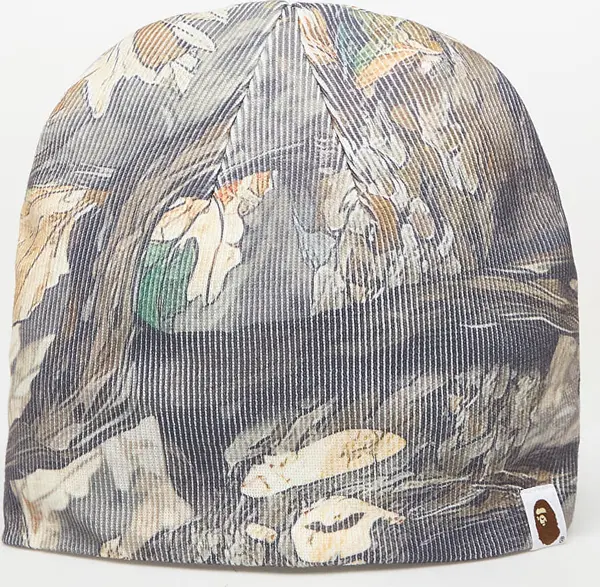 A BATHING APE Kapa A BATHING APE Tree Edge Camo Knit Cap Brown Universal