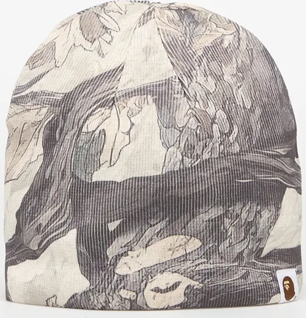 A BATHING APE Kapa A BATHING APE Tree Edge Camo Knit Cap White Universal