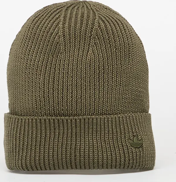 adidas Originals Kapa adidas Everyday Icons Beanie With Tonal Metal Trefoil Olive Strata S