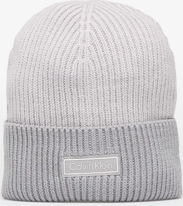 Calvin Klein Kapa Calvin Klein Patch Wool Chunky Hat Grey Universal
