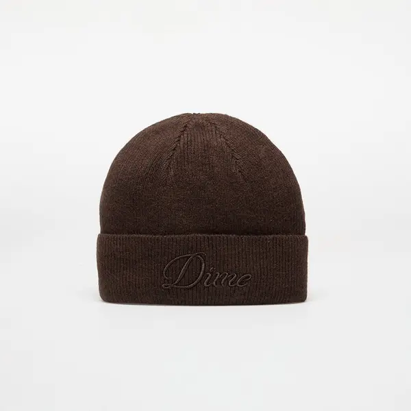 DIME Kapa DIME Cursive Wool Fold Beanie Dark Brown Universal