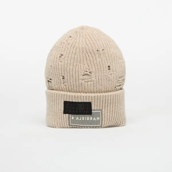 MM6 Maison Margiela Kapa MM6 Beanie Beige Melange S
