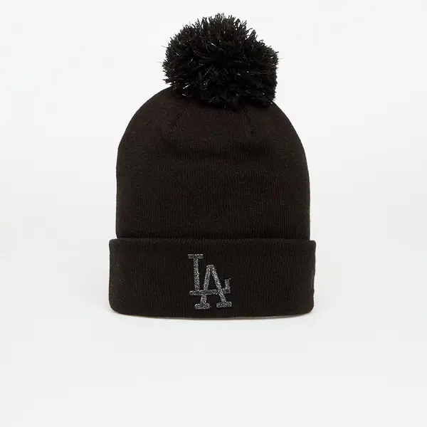New Era Kapa New Era Knit Medium Wmns MLB Metallic Bobble Beanie Los Angeles Dodgers Black Universal
