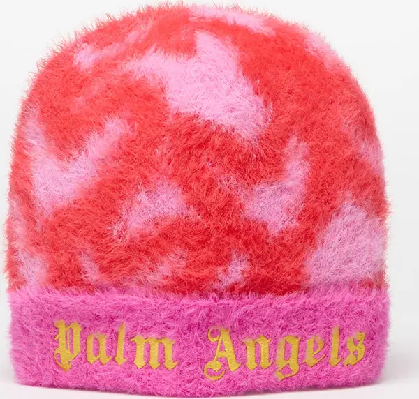 Palm Angels Kids Kapa Palm Angels Kids Pa Spray Hearts Knit Beanie Rose Pink/ Brick Red II