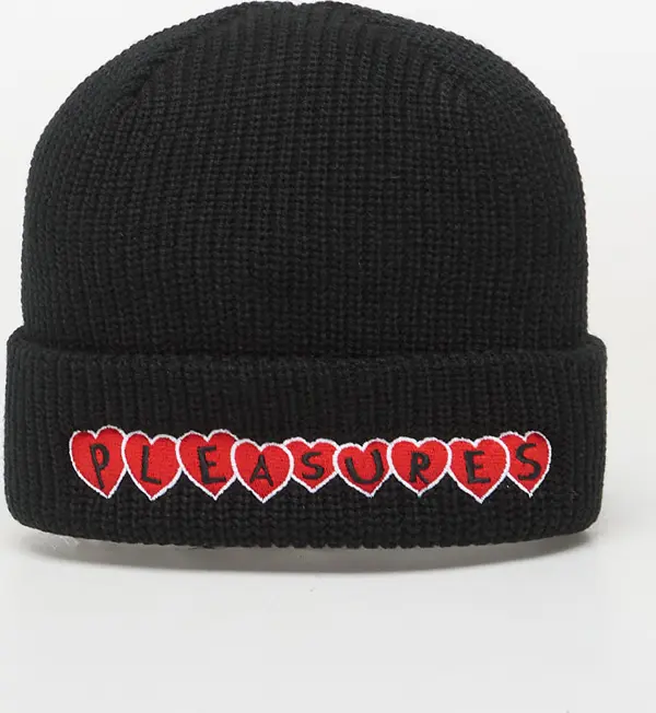 PLEASURES Kapa PLEASURES Hearts Beanie Black Universal