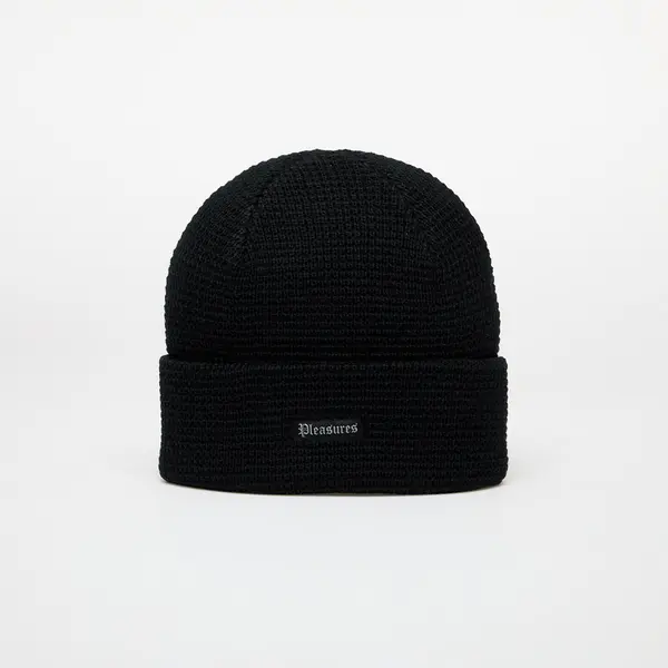 PLEASURES Kapa PLEASURES Old E Waffle Beanie Black Universal