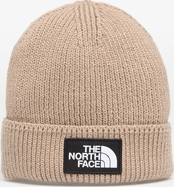 The North Face Kapa The North Face Tnf Logo Box Cuffed Beanie Mushroom Grey OS