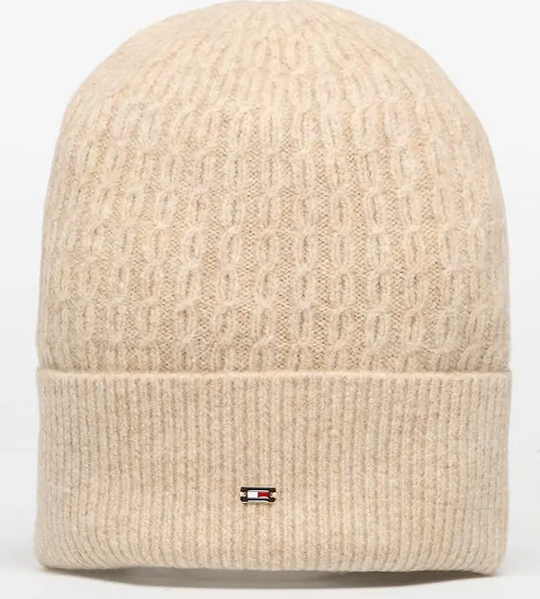 Tommy Hilfiger Kapa Tommy Hilfiger Cable Enamel Flag Beanie Khaki Universal