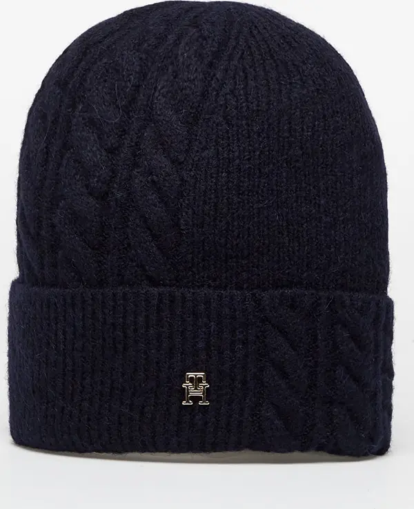 Tommy Hilfiger Kapa Tommy Hilfiger Elevated Chic Fluffy Beanie Blue Universal