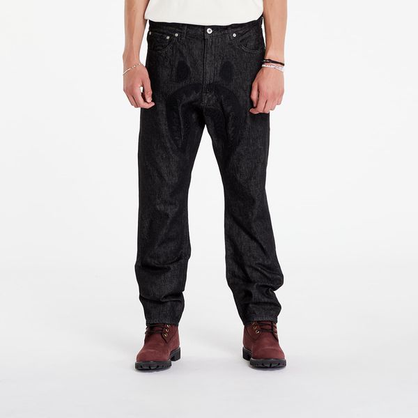 A BATHING APE Kavbojke A BATHING APE Shark 13 Oz Denim Pants Black L