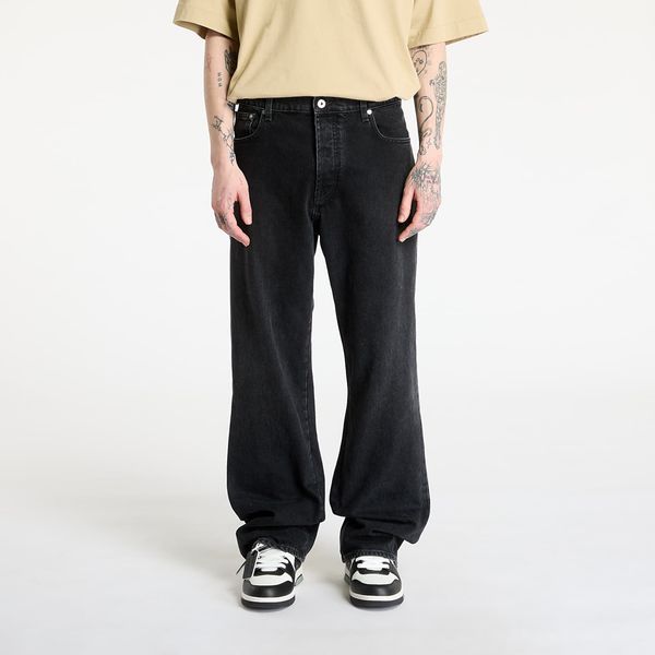 Off-White Kavbojke Off-White Diag Outl Relaxed Jeans Vintage Black 31