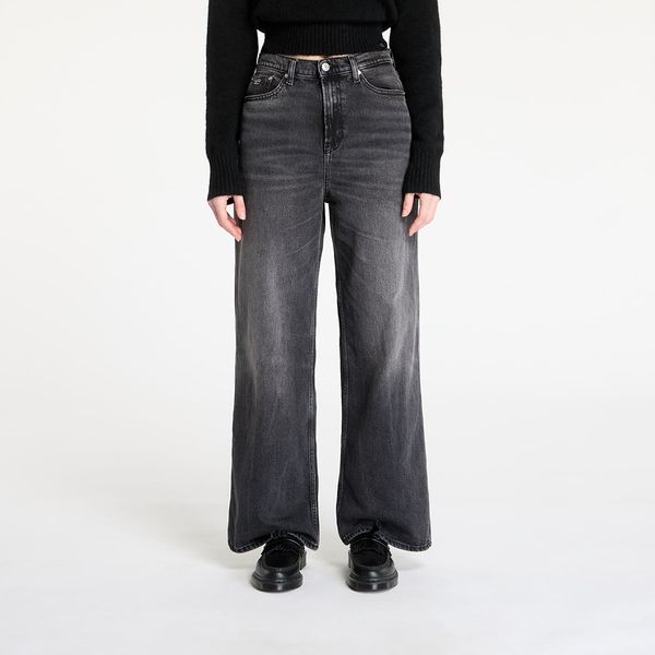Tommy Hilfiger Kavbojke Tommy Jeans Claire High Rise Wide Jeans Denim Black W30/L32