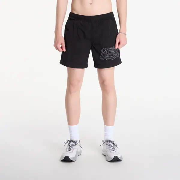C.P. Company Kopalke C.P. Company Eco-Chrome R Graphic Embroidery Swim Shorts Black 48