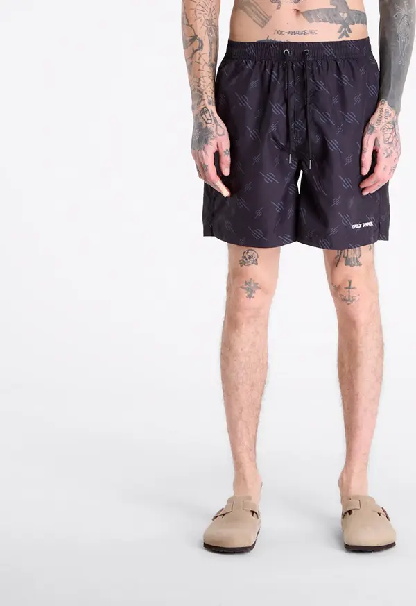Daily Paper Kopalke Daily Paper Irregular Monogram Swimshorts Black M