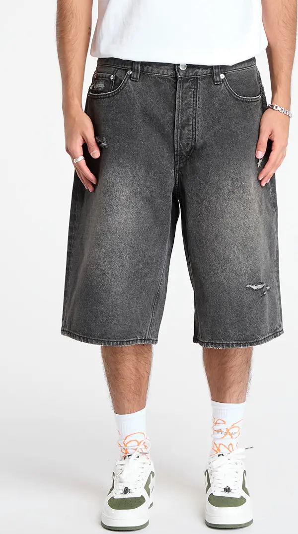 A BATHING APE Kratke hlače A BATHING APE Sta Relaxed Fit Denim Shorts Black XL