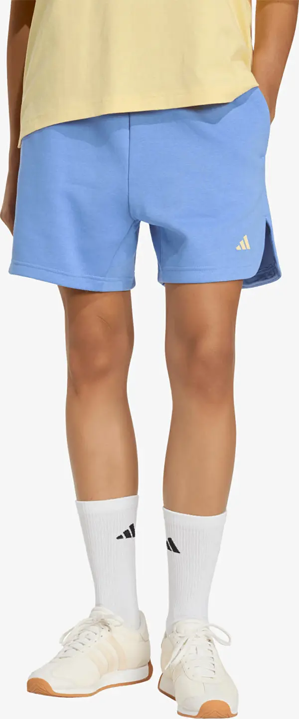 adidas Performance Kratke hlače adidas 3 Stripes Studio Fleece Loose Shorts Blue Fusion S