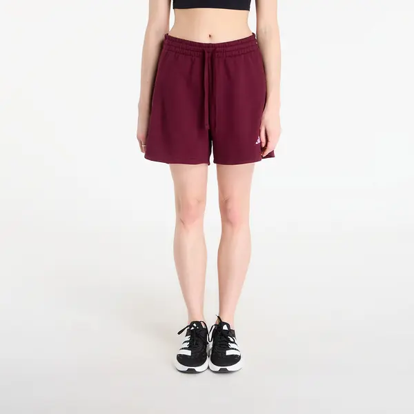 adidas Performance Kratke hlače adidas 3 Stripes Studio Fleece Loose Shorts Maroon L