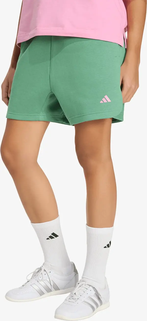 adidas Performance Kratke hlače adidas 3 Stripes Studio Fleece Loose Shorts Preloved Green S