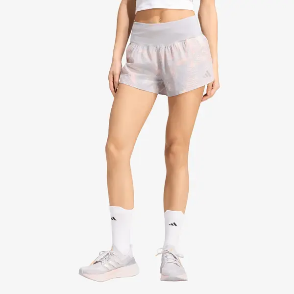 adidas Performance Kratke hlače adidas Adi365 Running Animal Print Iconic Shorts Grey One/ Semi Frozen Turbo/ Glory Grey L